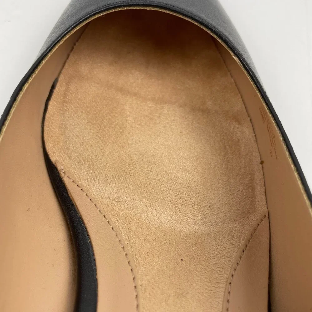 Cole Haan Go-to Slingback Pump 45 mm Womens Black Leather Shoes Size 9.5 B - Picture 9 of 10